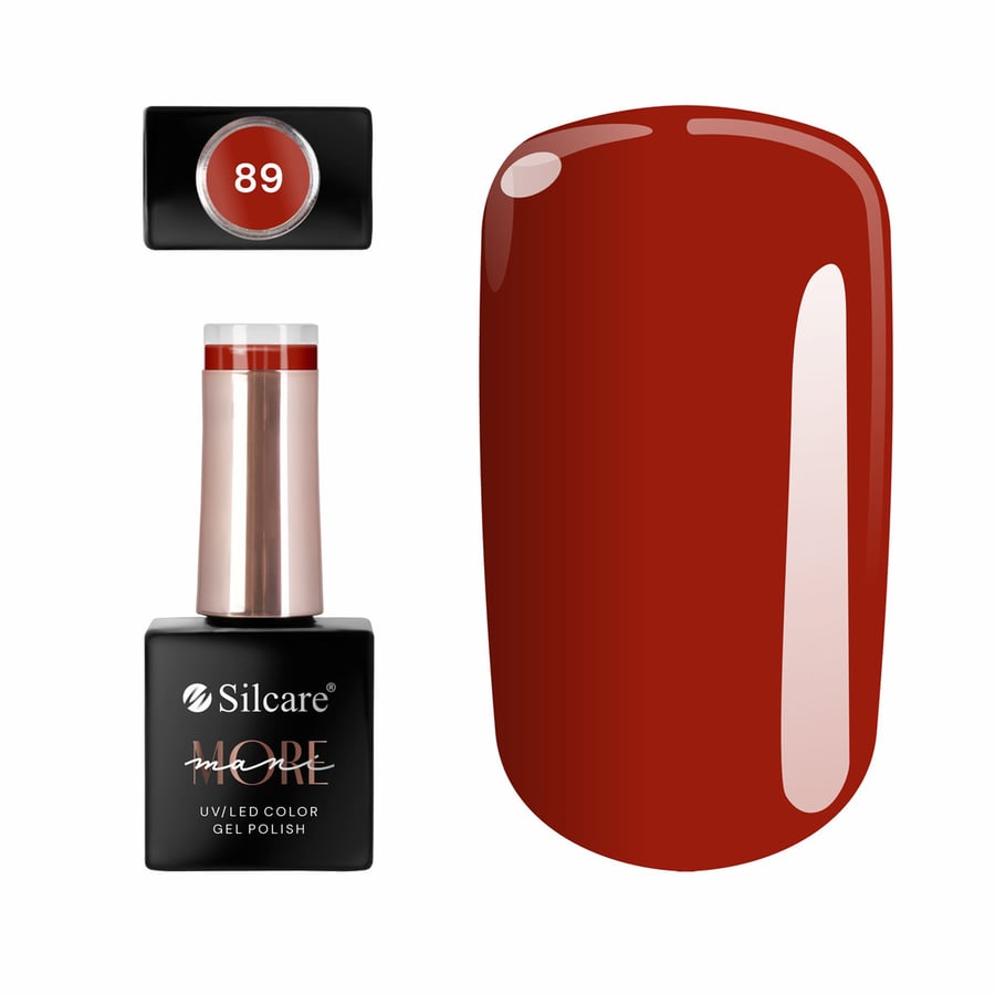 

Гибридный лак maniMORE 89 10 г Красный Silcare