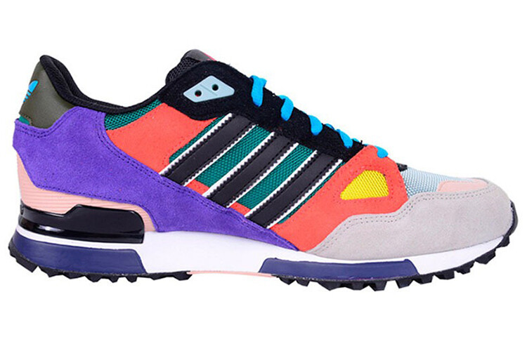 Кроссовки ZX 750 Lifestyle унисекс с низким верхом черного цвета. Фиолетовый Adidas Originals — фото 2