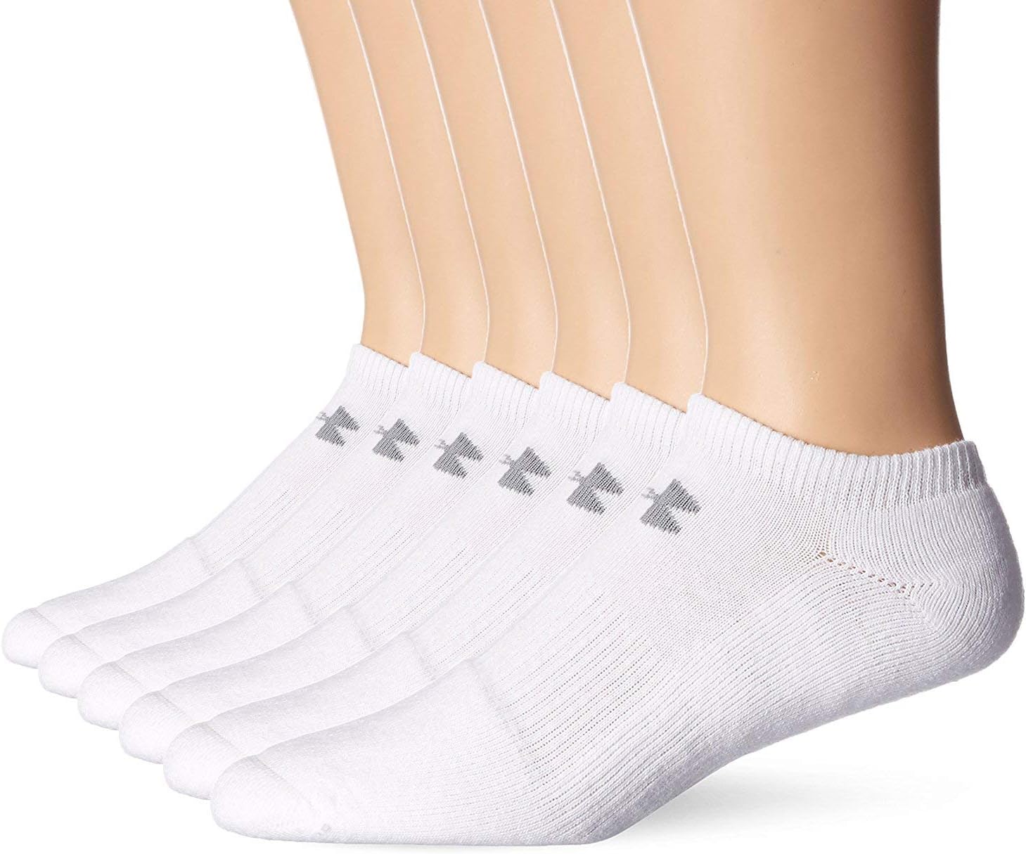 

Under Armour женские хлопковые носки No Show, набор, White