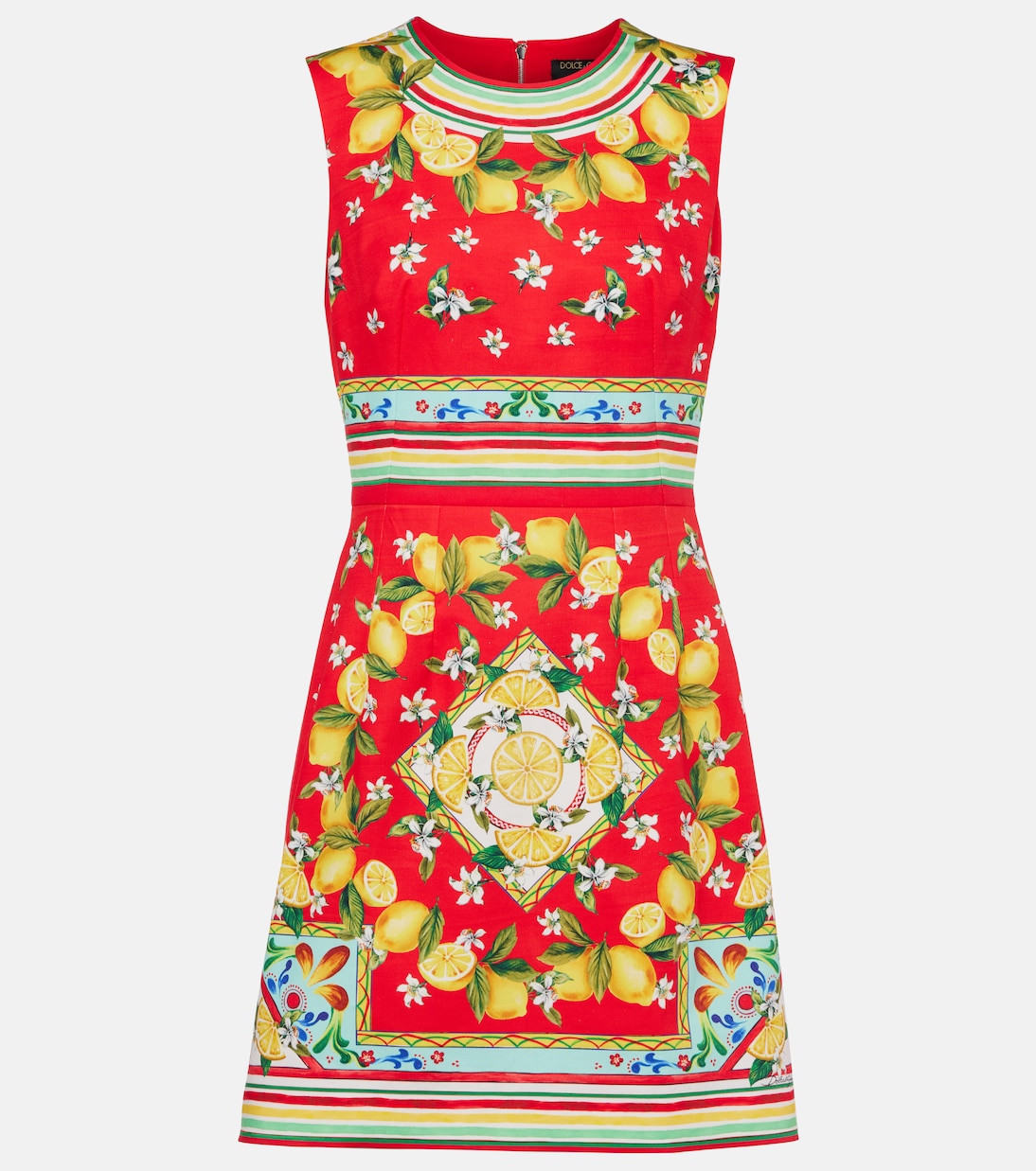 

Мини-платье из принтованного хлопка Dolce&Gabbana, разноцветный