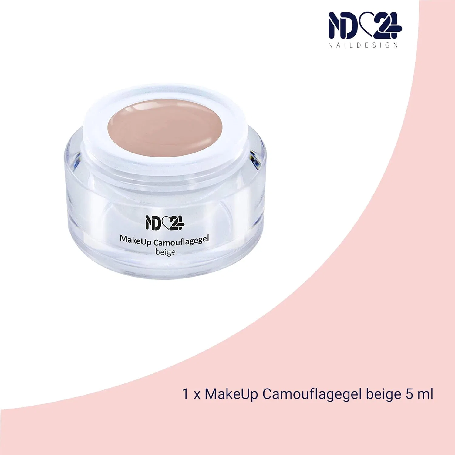 Камуфлирующий гель для наращивания ногтей Baby Boomer, студийное качество Nd24 Naildesign, Beige — фото 2