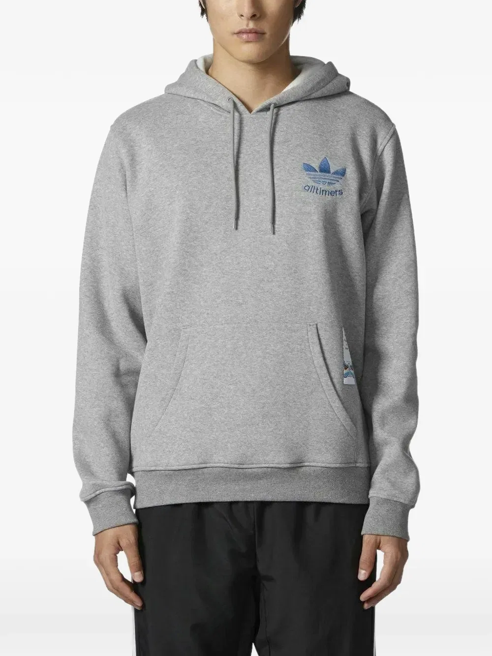 Толстовка с карманом-кенгуру Adidas, серый