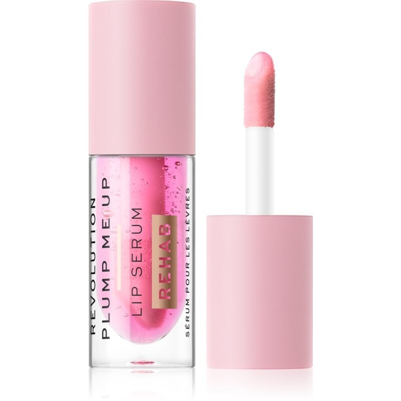 

Makeup Revolution Rehab регенерирующая сыворотка, оптически увеличивающая губы, оттенок Pink Glaze 4,6 мл