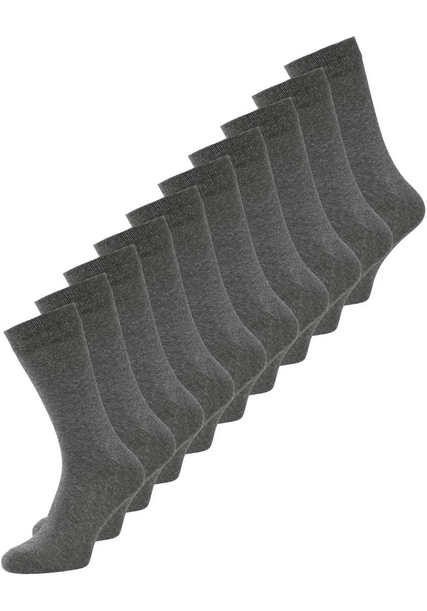 

Базовые носки Jack & Jones "JACJENS SOCK 10 PACK NOOS" (упаковка, 10 пар), цвет Dk Grey Melange