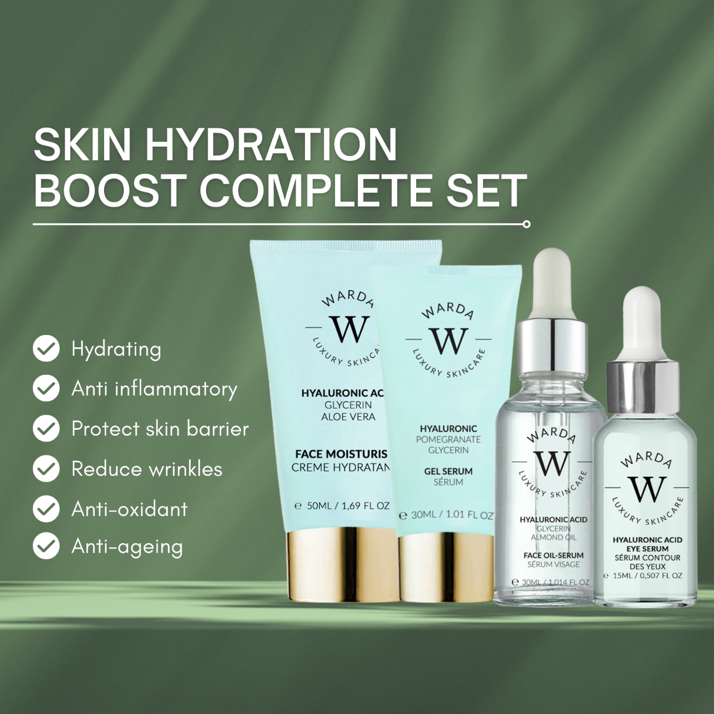 Набор Warda — Для лица vitamin c gel duo , количество 1 шт., 50 мл — фото 3