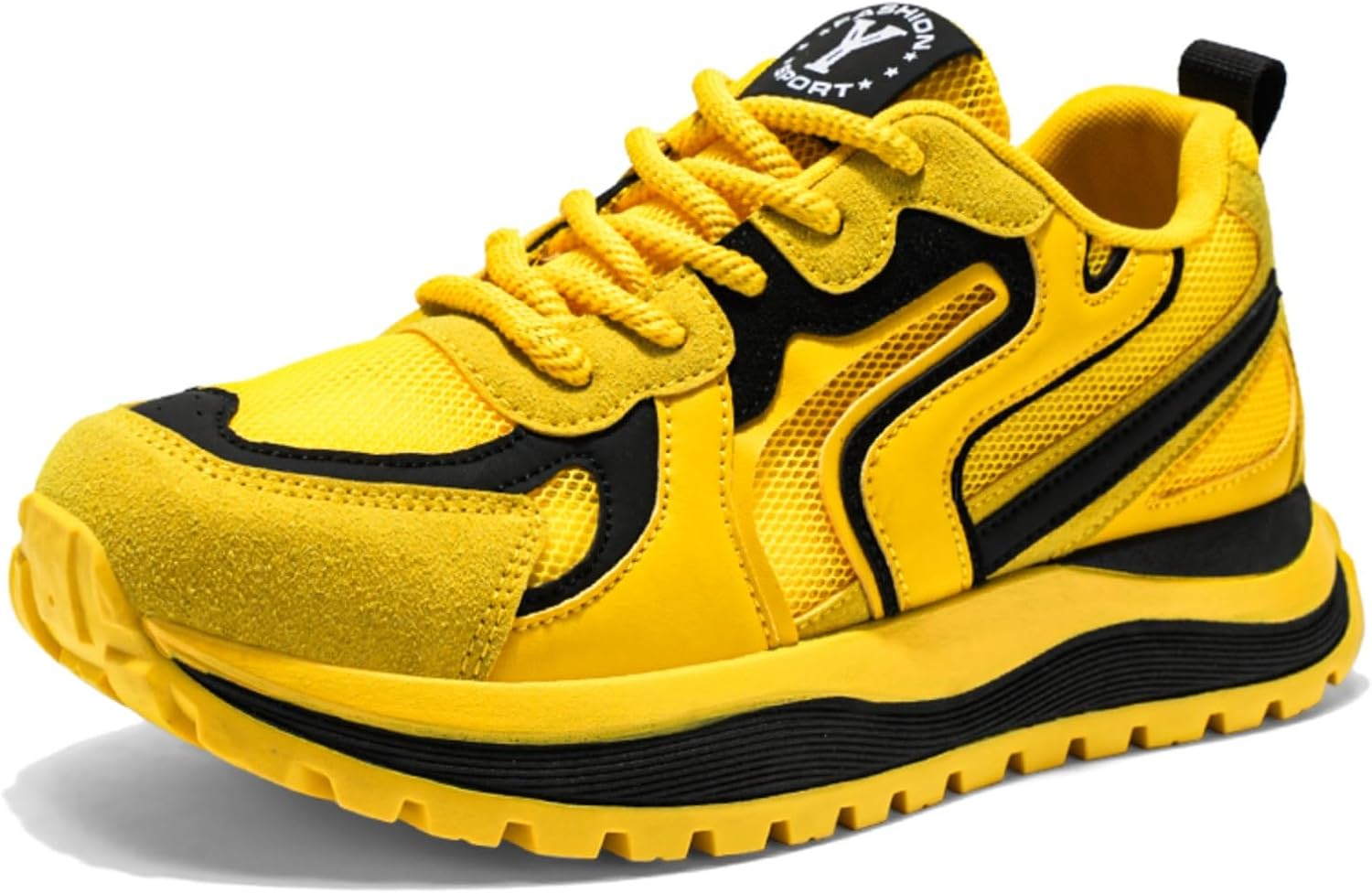 

Мужские энергичные кроссовки - высокопроизводительная спортивная обувь для бега, тренировок и активного образа жизни, повышающая энергичность Kpdwfms, желтый