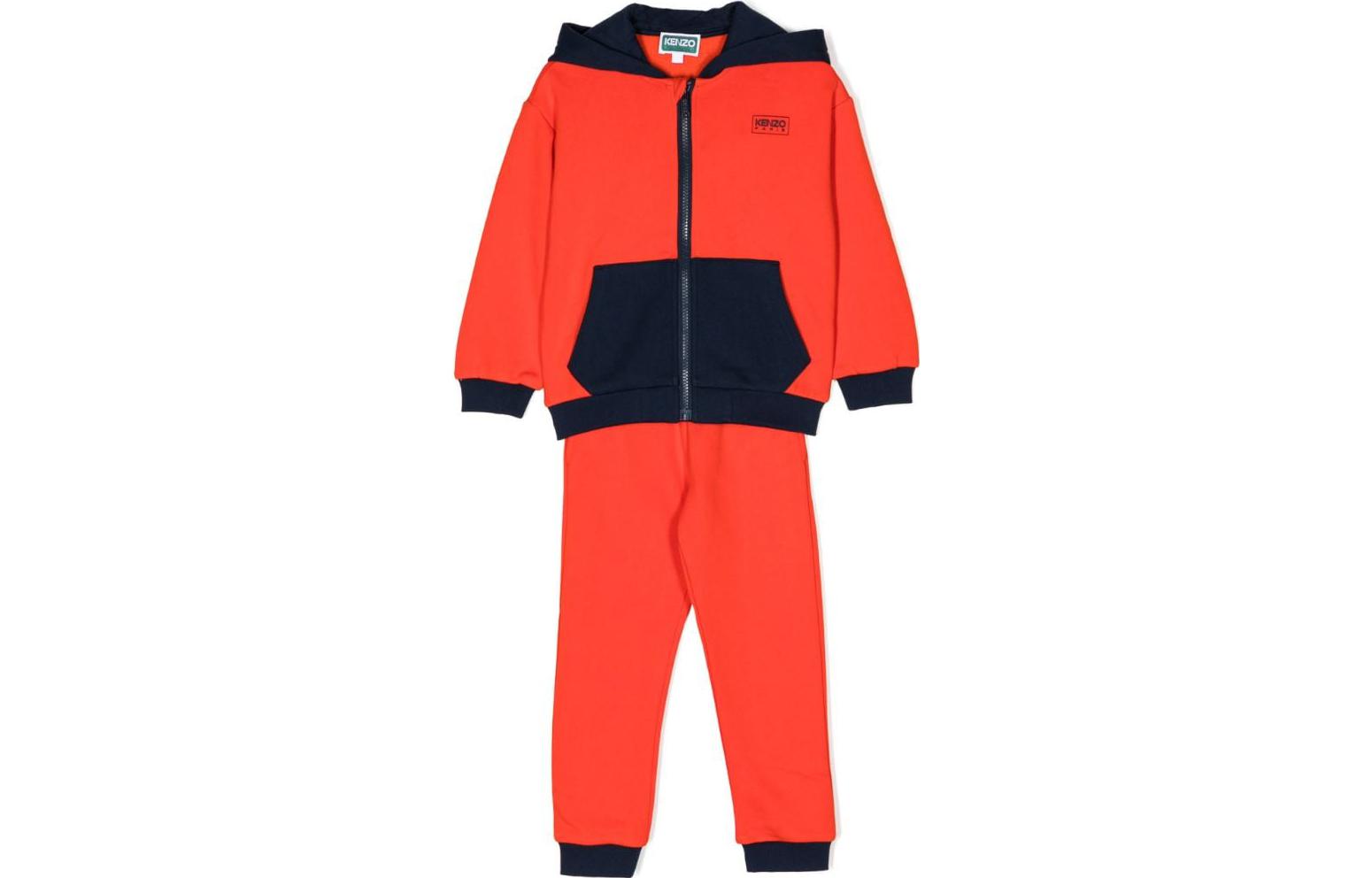 

Разноцветная детская спортивная футболка Orange Red KENZO