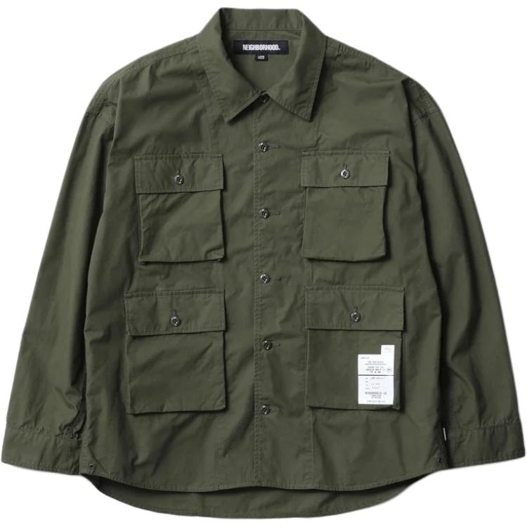 

Длинный рукав рубашка NEIGHBORHOOD, оливковый