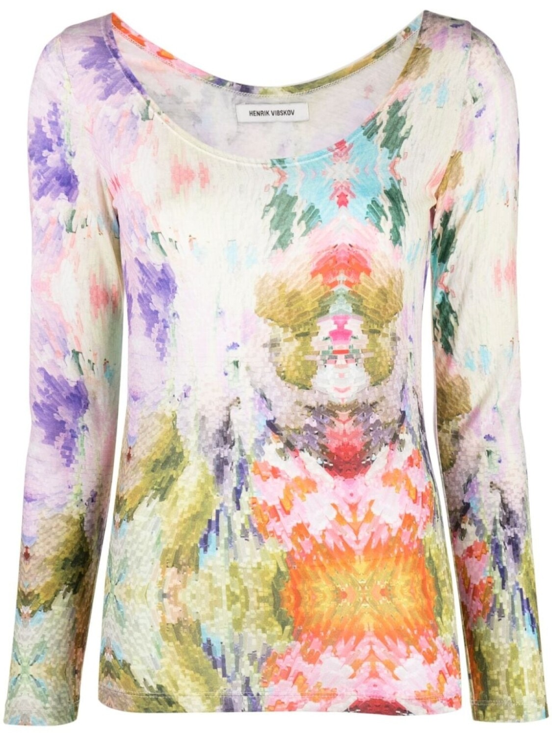 

Henrik Vibskov Mars long-sleeve T-shirt, розовый