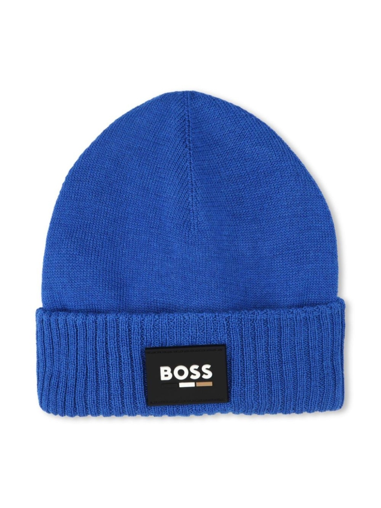 

BOSS Kidswear шапка бини с нашивкой-логотипом, синий