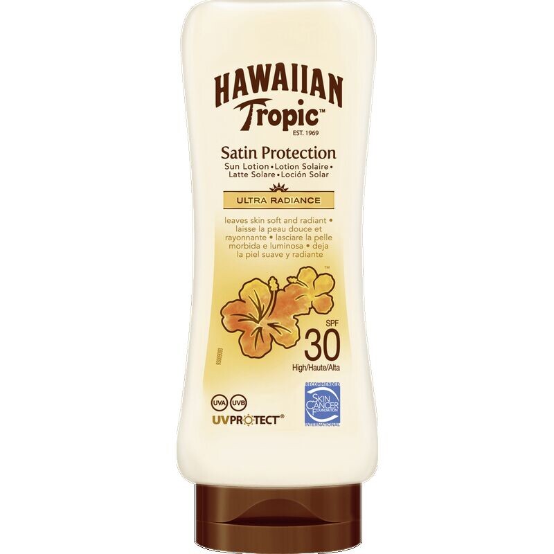 

Солнцезащитный лосьон Satin Protection SPF 30 Hawaiian Tropic, 180 ml