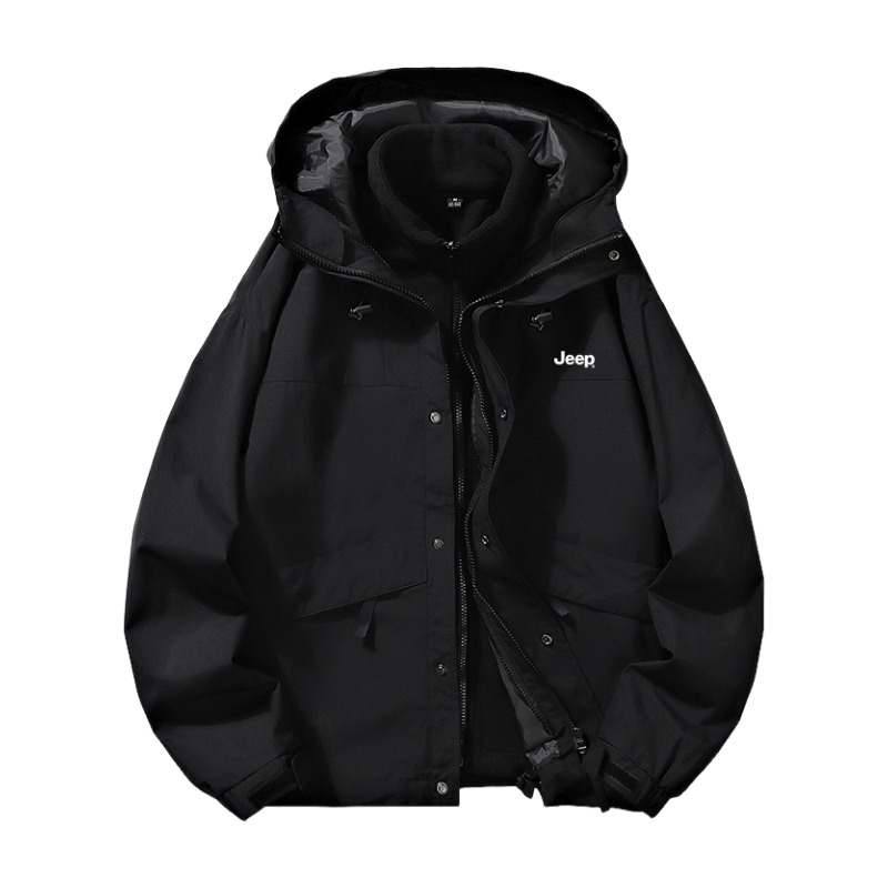 

Куртка мужская Jeep, Knight Black [Водонепроницаемая 3-в-1, флисовая подкладка], Черный, Куртка мужская Jeep, Knight Black [Водонепроницаемая 3-в-1, флисовая подкладка]