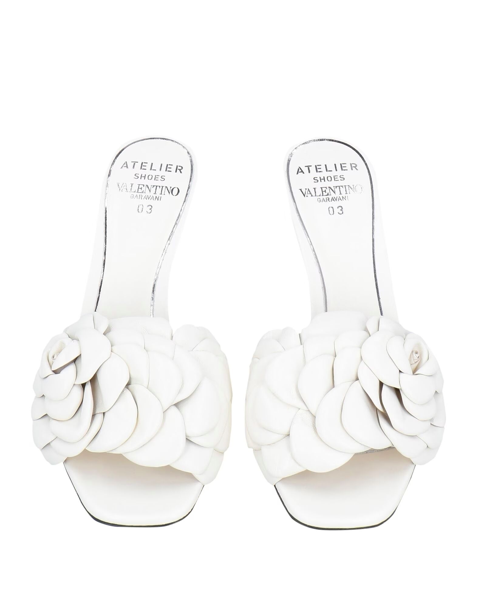 Сандалии Atelier Shoes Valentino Garavani, айвори — фото 4