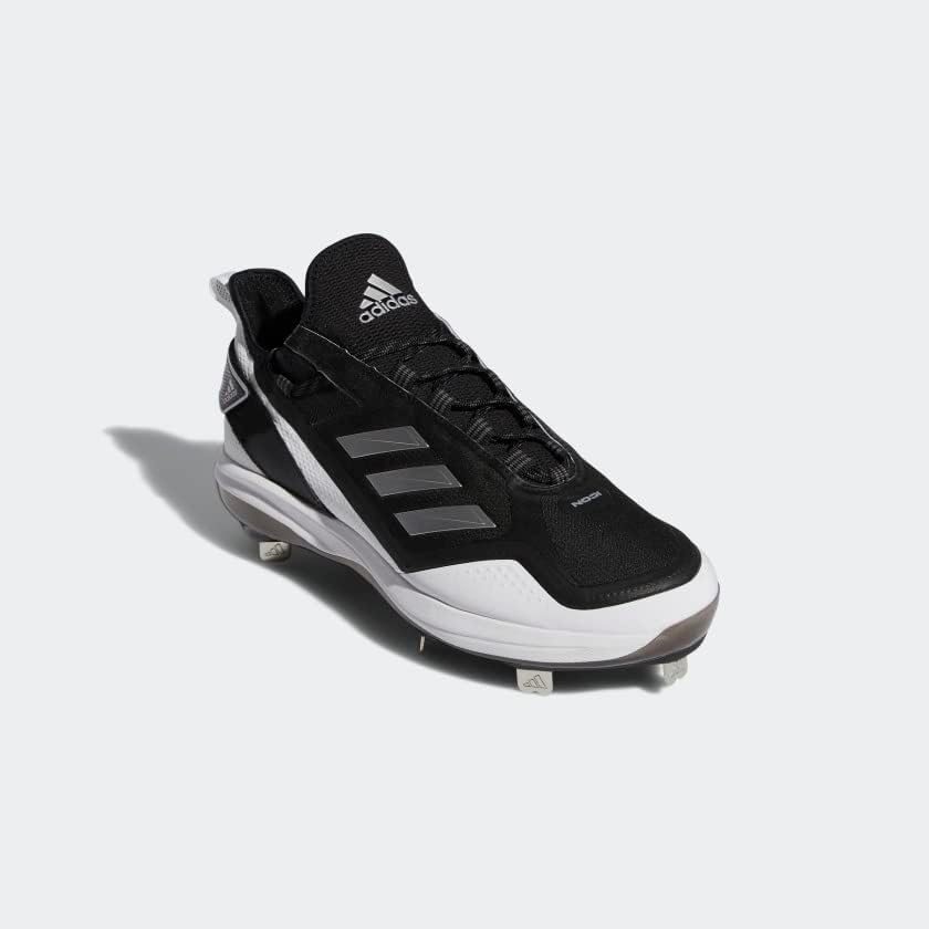 Бейсбольные бутсы Adidas Men's Icon 7 Boost, белый/черный — фото 4
