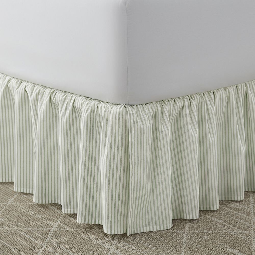 

Laura Ashley Classics Полосатая юбка-кровать, зеленый