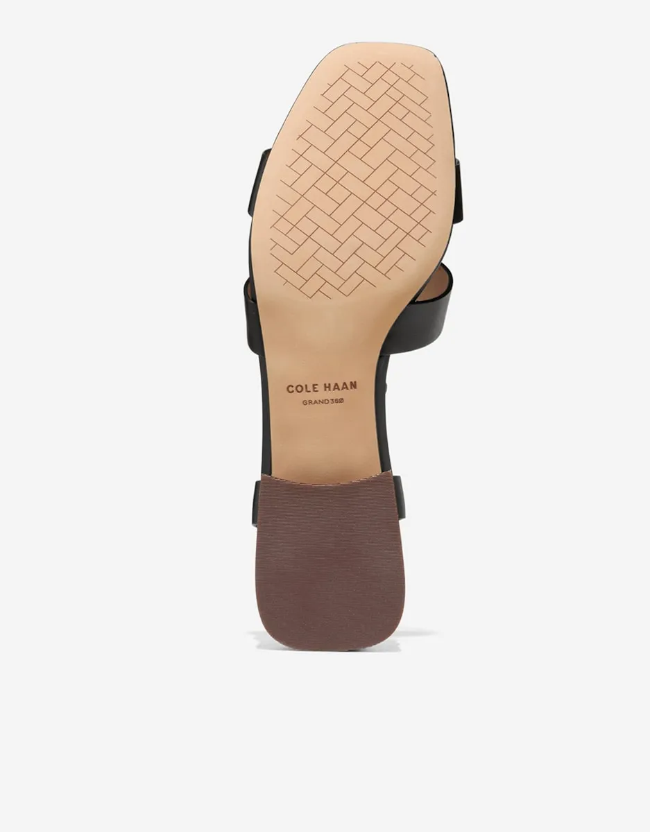 Женские сандалии на каблуке из натуральной кожи Cole Haan, черный — фото 2