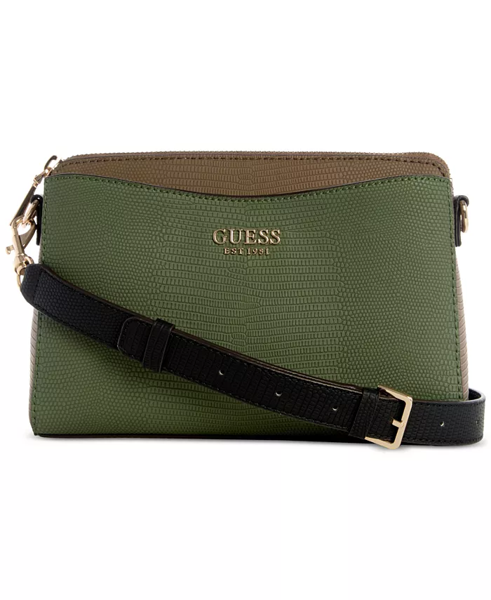 

Сумка-кошелек Lyndi Girlfriend с тремя отделениями GUESS, зеленый