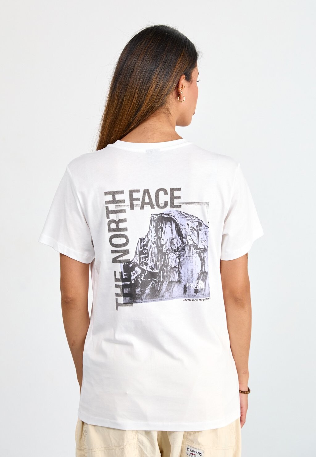 

Футболка с принтом HALF DOME PHOTO The North Face, белый