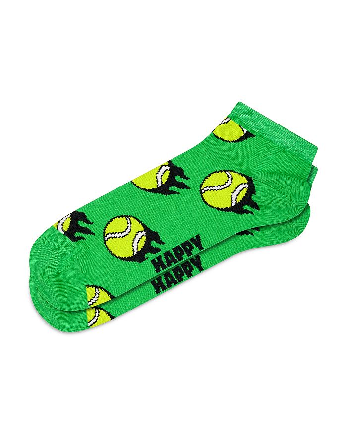 

Низкие носки с рисунком теннисного мяча Happy Socks, зеленый