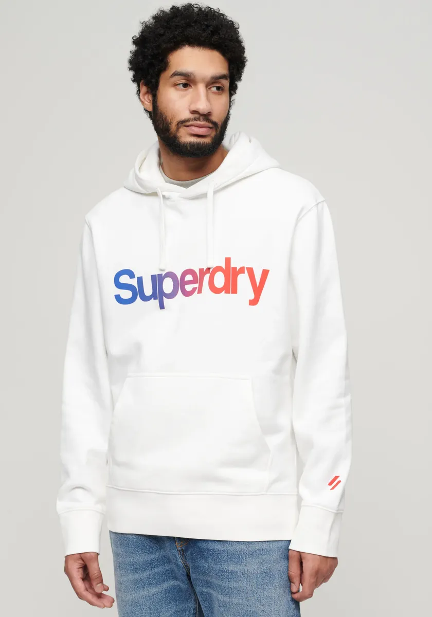 

Толстовка с капюшоном Superdry "CORE LOGO LOOSE HOOD", белый