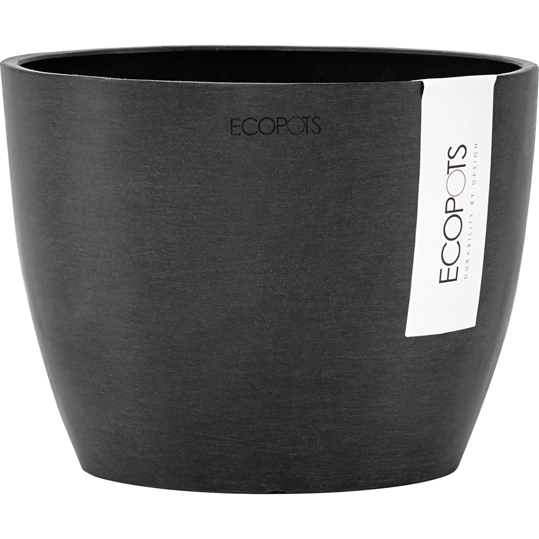 

Цветочный горшок ECOPOTS «СТОКГОЛЬМ Темно-Серый», ШхГхВ: 16x16x12,5 см