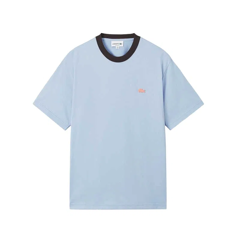 Футболка с круглым вырезом LACOSTE Ecru — фото 3