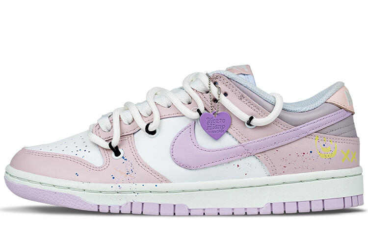 

Кроссовки для скейтбординга Dunk женские с низким верхом фиолетовый/синий Nike
