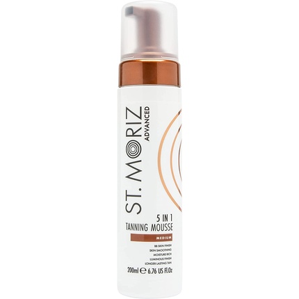 

St Moriz Advanced Formula 5 in 1 Tanning Mousse Hydrating and Nourishing Medium 200ml