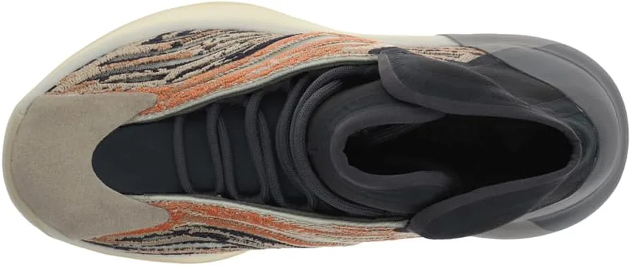 Детские кроссовки Adidas Yeezy Quantum на шнуровке для мальчиков, бежевый — фото 3