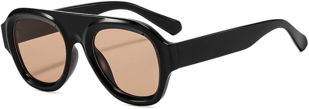 

Ретро большие овальные солнцезащитные очки в стиле панк для женщин, роскошные солнцезащитные очки для мужчин и для занятий спортом на открытом воздухе, унисекс, защита от УФ-излучения UV400 UUPTTPL, C3 Black Tea