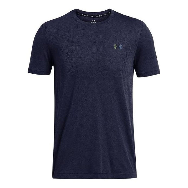 

Футболка vanish elite seamless t-shirt 'midnight navy' Under Armour, синий