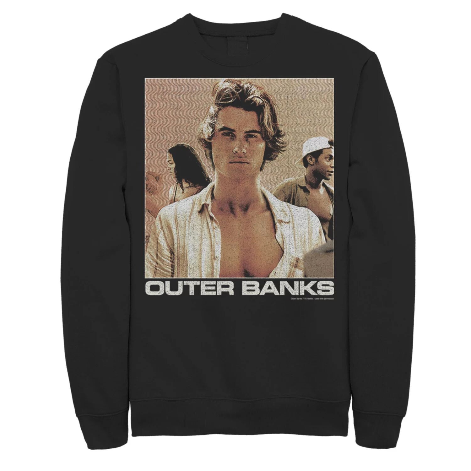 

Мужская толстовка с портретом Outer Banks John B Licensed Character
