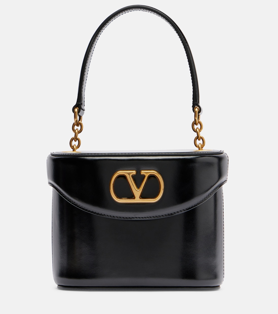 

Vain VLogo кожаная косметичка Valentino Garavani, черный
