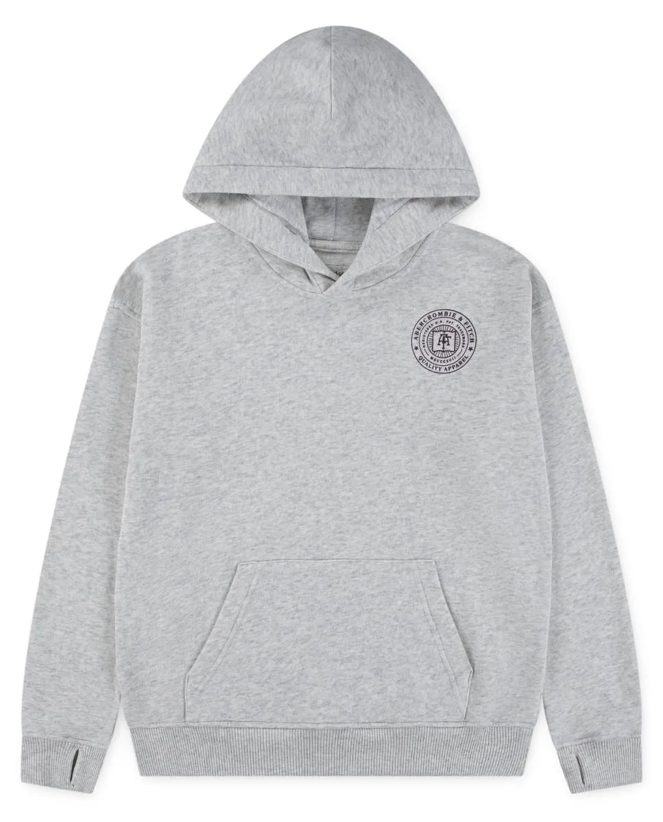 

Толстовка с капюшоном & Fitch Fashion для мальчика Abercrombie, серый