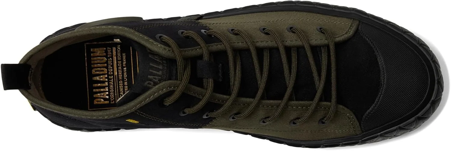 Кроссовки Palladium Palla ace Mid Supply Mode, Star White, черный — фото 2