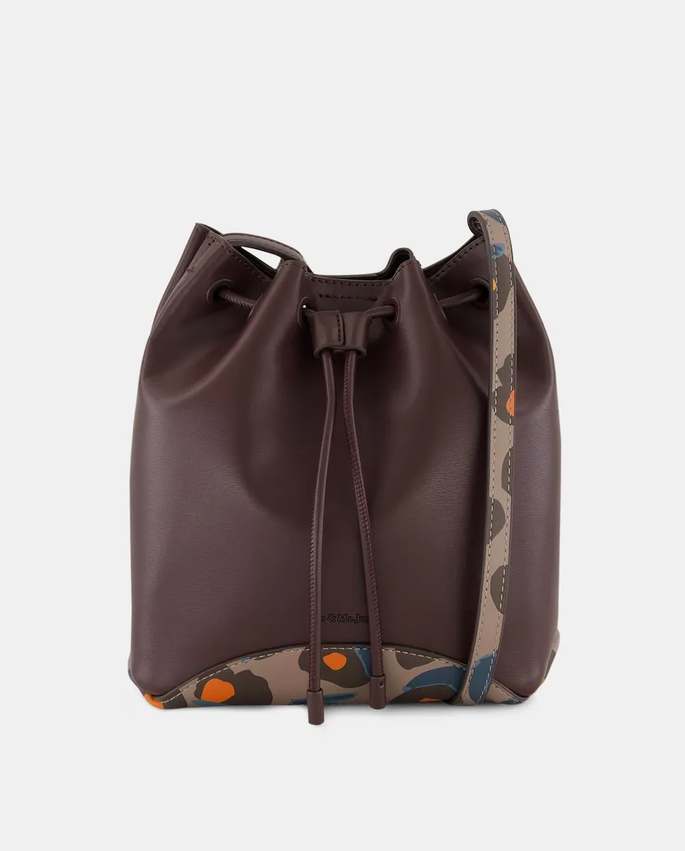 

Сумка через плечо с принтом Jo & Mr. Joe, коричневый