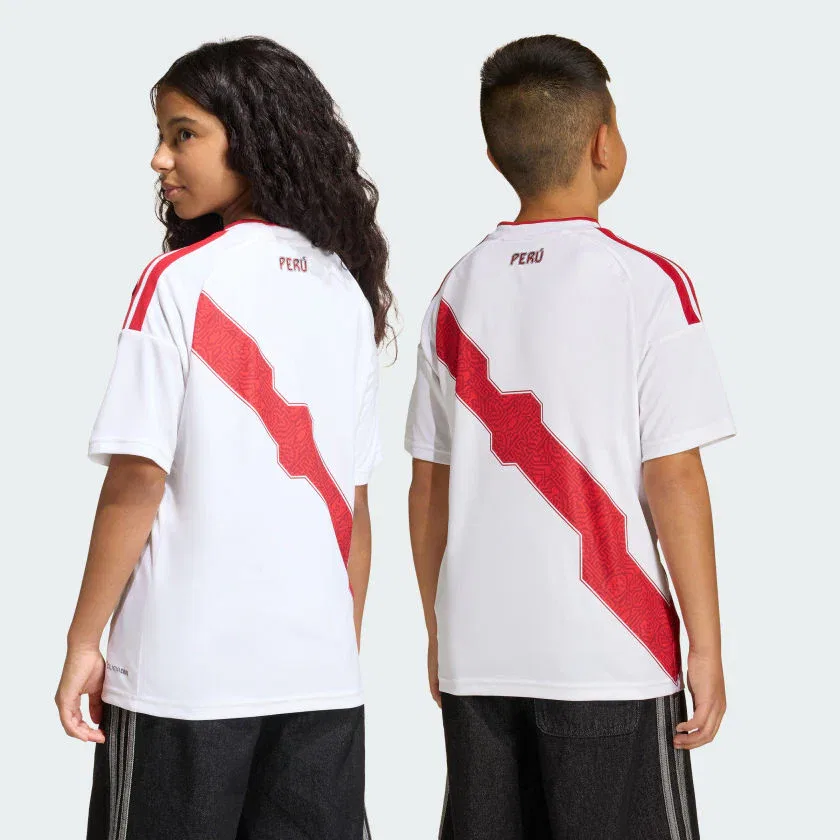 Детская домашняя футболка adidas Peru 26, белый — фото 2