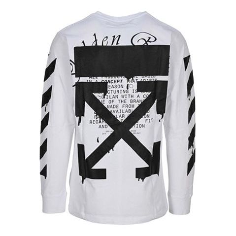 

Футболка dripping arrows logo printing men white Off-White, белый