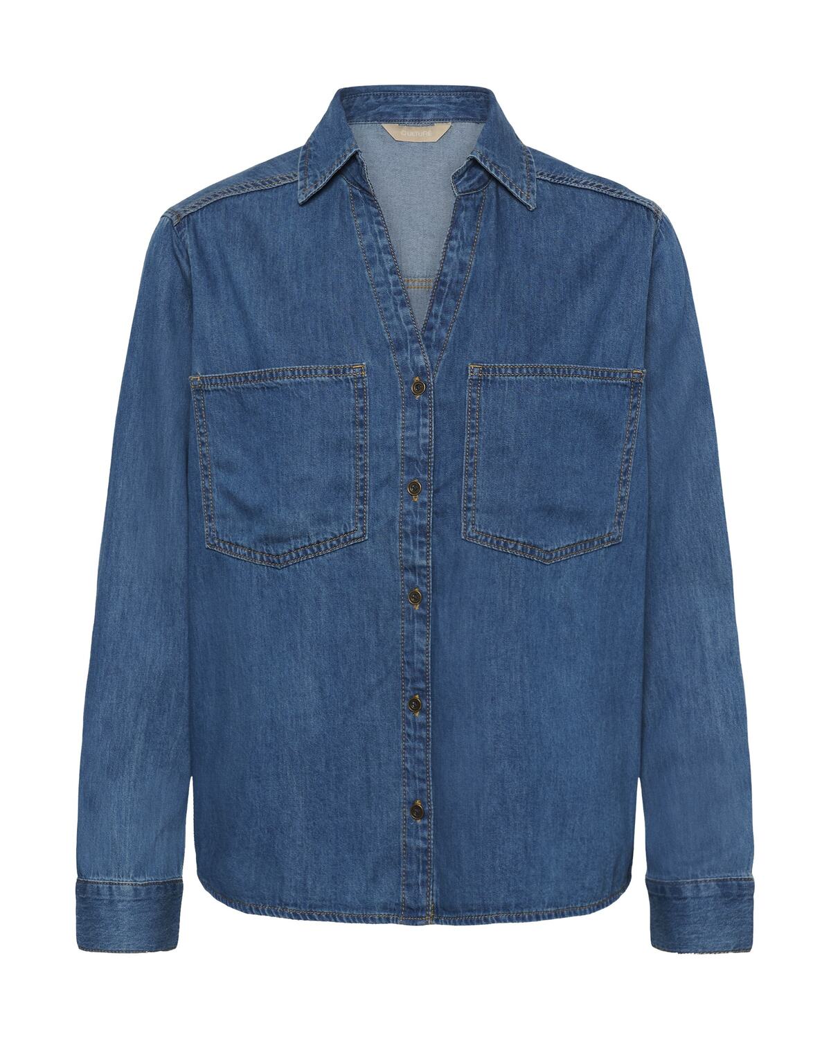 

CULTURE Блузка 'CUmola Arpa' в темно-синем цвете