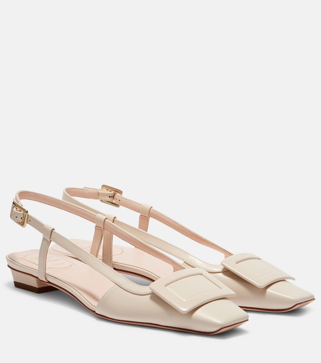 Балетки Belle Vivier 25 из кожи Roger Vivier, Cire