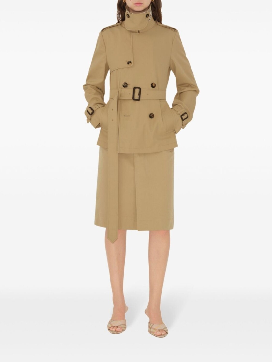 Тренчкот Burberry, женский, нейтральный цвет — фото 2