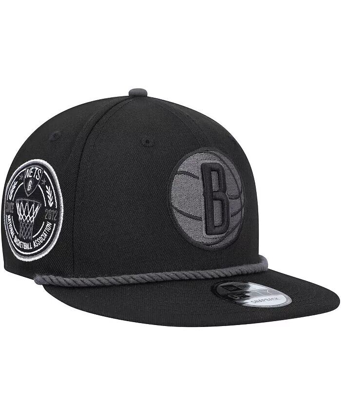 

Мужская черная кепка Brooklyn Nets Back Laurels 9FIFTY Snapback New Era, черный