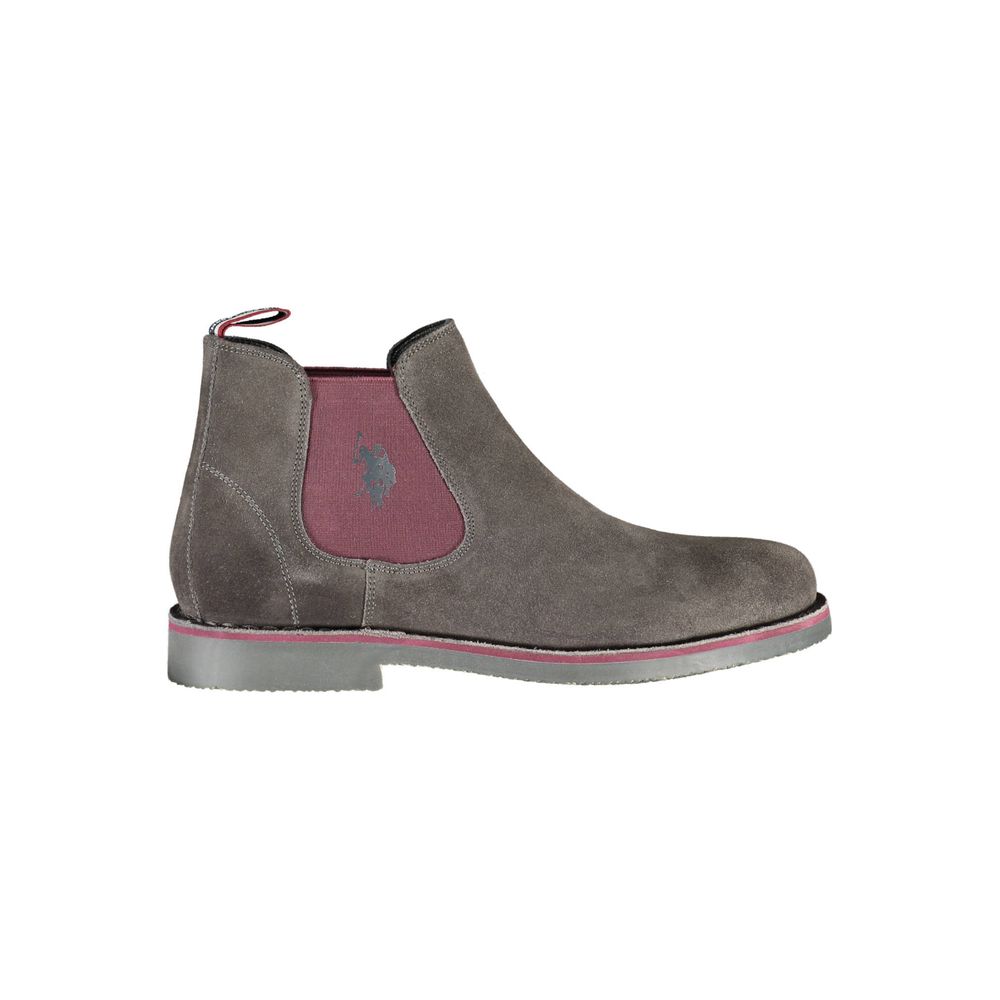 

Серые кожаные мужские ботинки U.S. Polo Assn.
