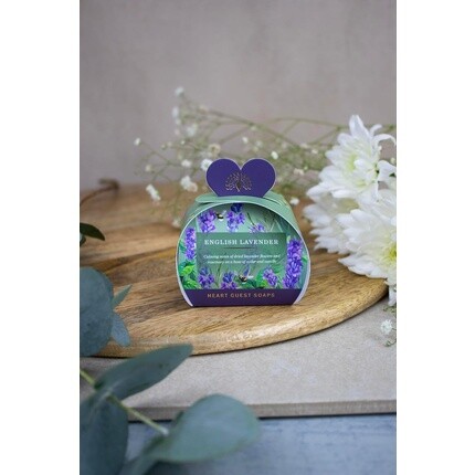 The English Soap Company Мыло для гостей в форме сердца с маслом ши и сандалом, с ароматом английской лаванды, 3 x 20 г — фото 3