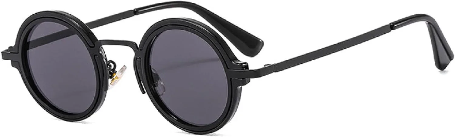 

Популярные модные маленькие круглые солнцезащитные очки для женщин в стиле ретро-панк с градиентом, для мужчин с защитой от УФ-излучения UV400 HHZZYVY, 2