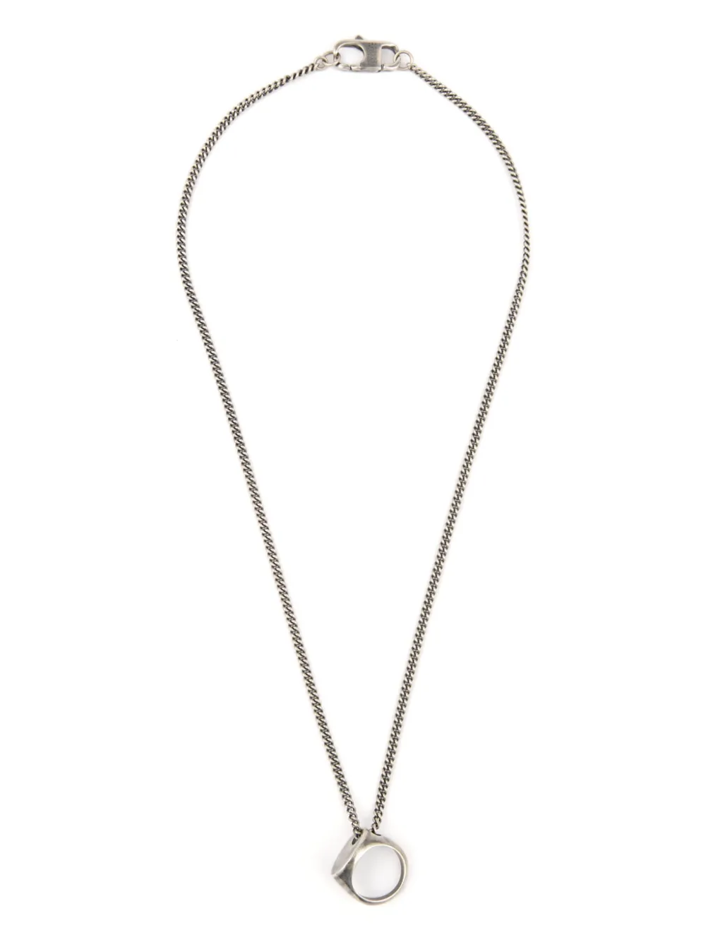 

Колье Numeric Ring MM6 Maison Margiela, серебяный