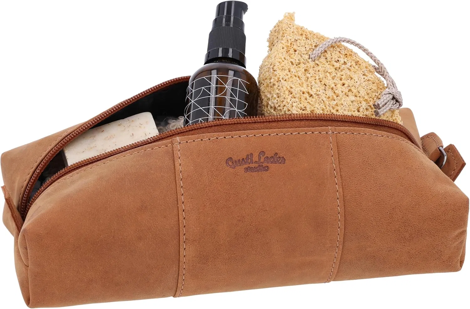 Косметичка «Marcin» из коричневой кожи от Gusti Leather Gusti Leder — фото 3