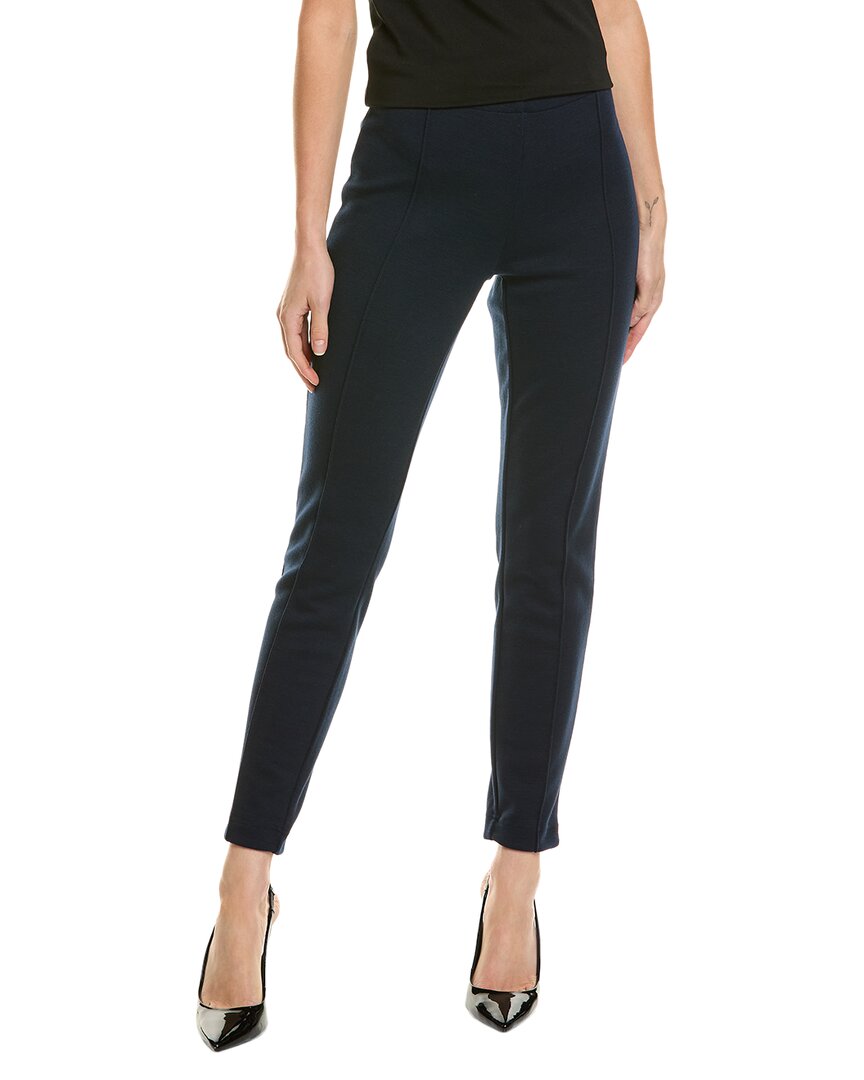 

Брюки St. John на резинке из шерстяной смеси, синий