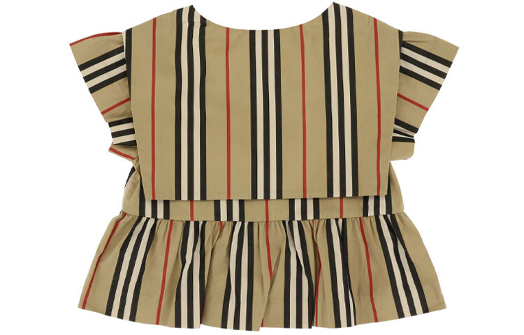 Рубашка детская Burberry, хаки / черный — фото 2