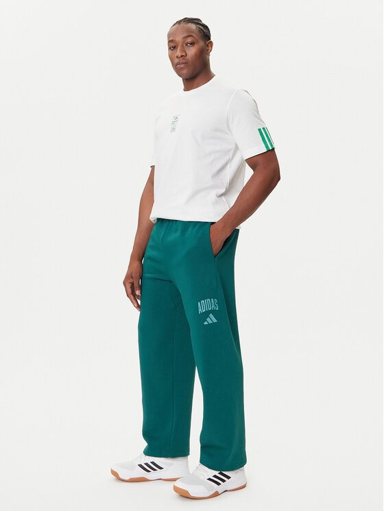 Джоггеры regular fit Collegiate JM9178 Adidas, зелёный — фото 2